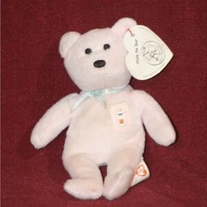 TY 2004 w/tags McDonald's Kids Meals Pink Shake the Bear Beanie Babies Toy